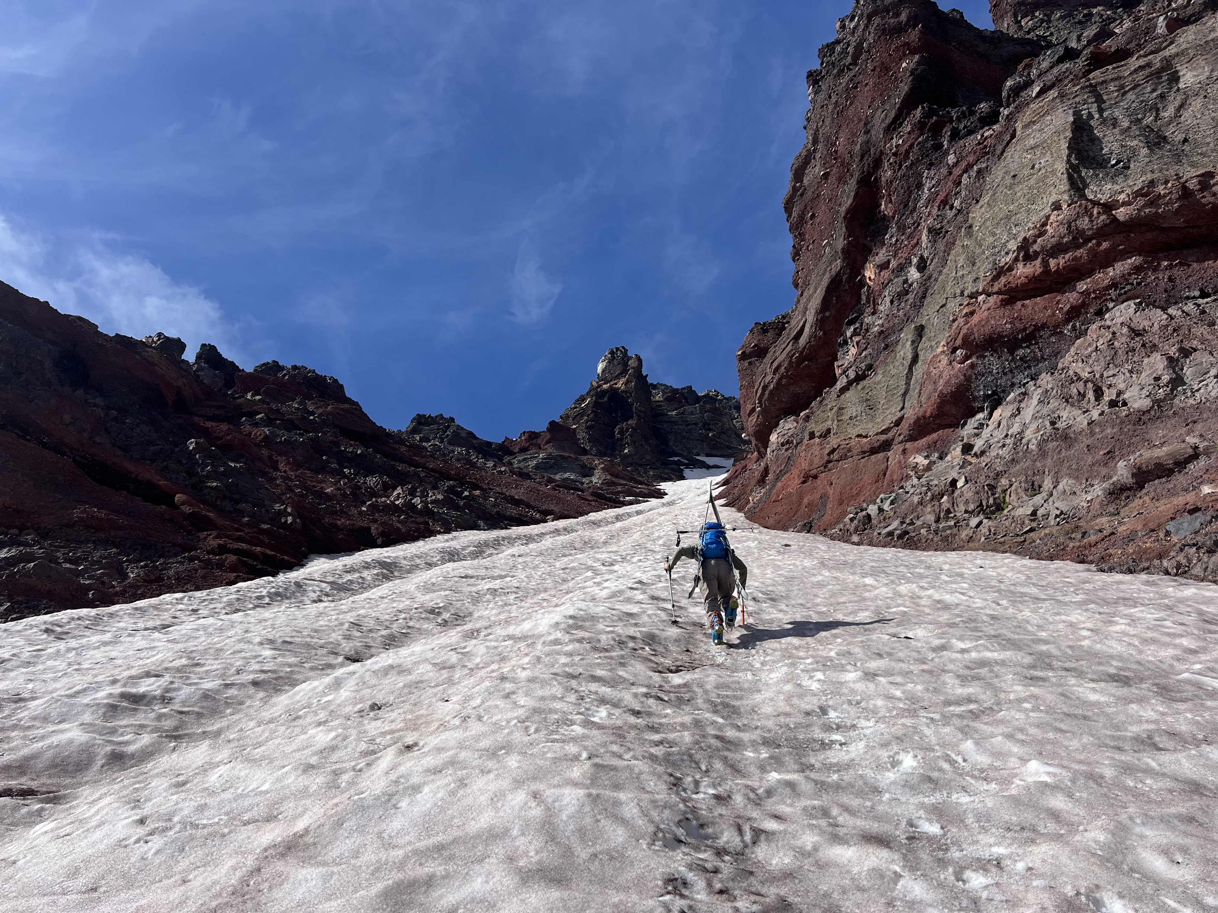 Booting up the couloir